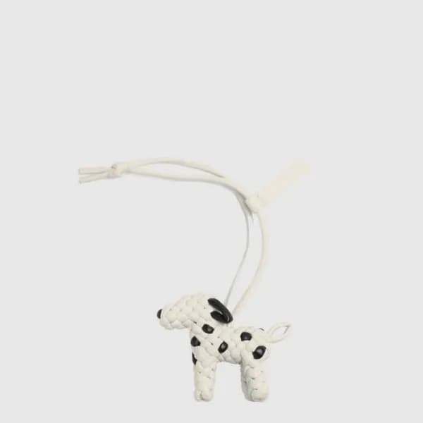 보테가 베네타 남/녀 인트레치오 키링 고양이 라임스톤 - Bottega veneta Uni… - 1