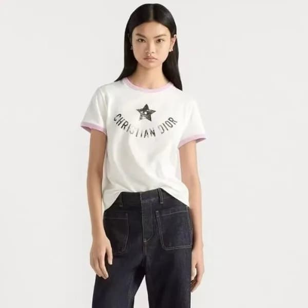 디올 여성 라운드 티셔츠 - Dior Womens Round Tshirt - dic1511… - 1