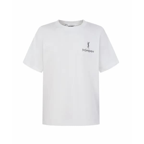 입생로랑 남성 라운드 반팔티 - Saint laurent Mens Round Tshirt … - 1