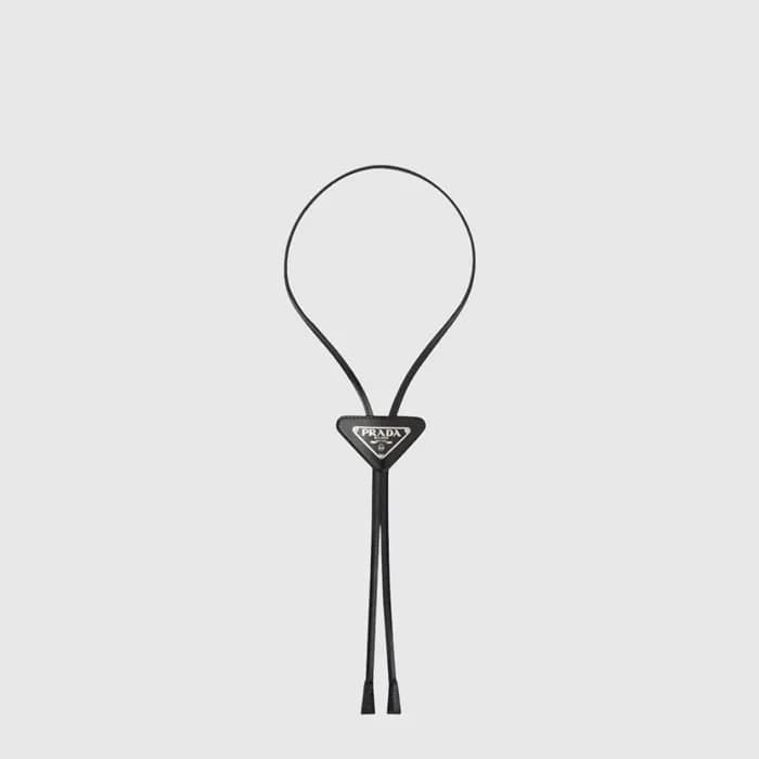 프라다 남/녀 사피아노 볼로 타이 - Prada Unisex Saffiano Bolo Ti…