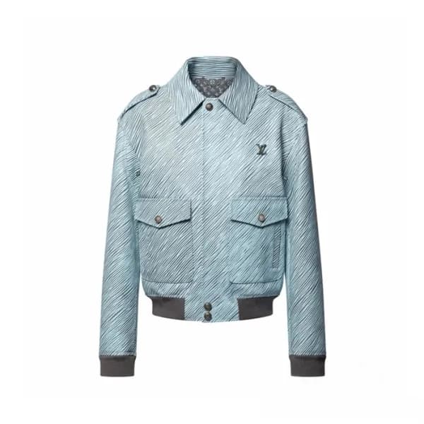 루이비통 남성 가죽 자켓 - Louis vuitton Mens Leather Jacket - lvc17129x