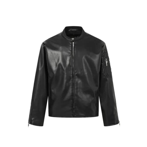크롬하츠 남성 봄버 자켓 - Chrom Hearts Mens Bomber Jacket - chc17539x - 1