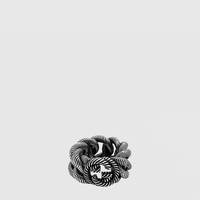 구찌 남성 인터로킹 G 링 - Gucci Mens Interlocking G Ring - acc10738x - 1