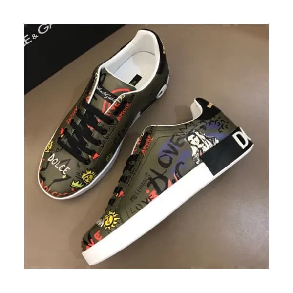 DOLCE&GABBANA 2018 LEATHER SKEAKERS - 돌체앤가바나 레더 스니… - 1
