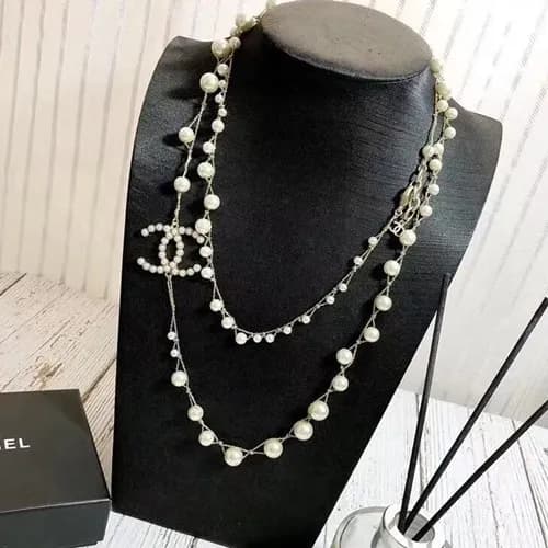 CHANEL Choker 18k White Gold - 샤넬 여성용 목걸이 18K도금… - 1