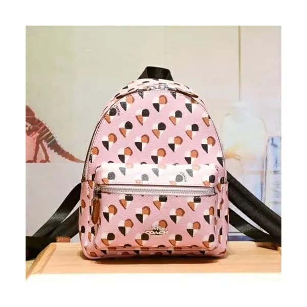 Coach Leather Back Pack,18cm - 코치 레더 여성용 백팩, 25915… - 1