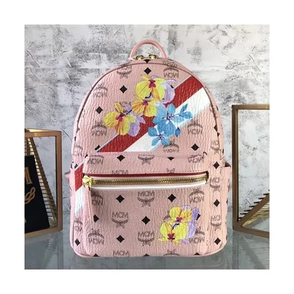 MCM Visetos Leather Back Pack,26cm - 엠씨엠 비세토스 레더 남… - 1