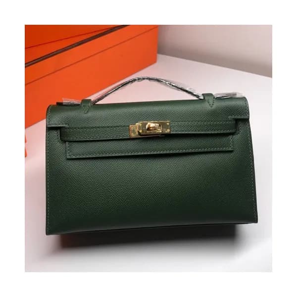 Hermes Mini Kelly Epsom Leather Tote Bag / Clutch … - 1