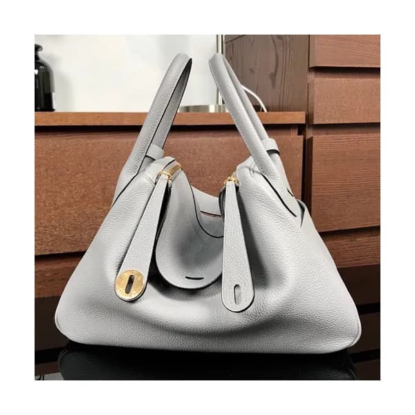 Hermes Lindy Togo Leather Tote Shoulder Bag ,30cm … - 1