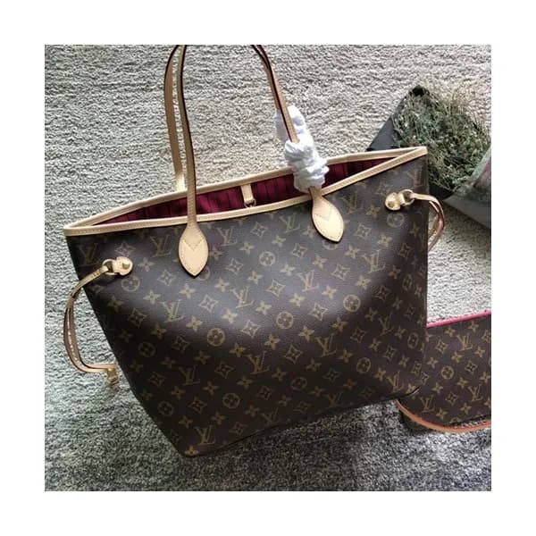 Louis Vuitton Never Full Monogram Tote Shoulder Sh… - 1