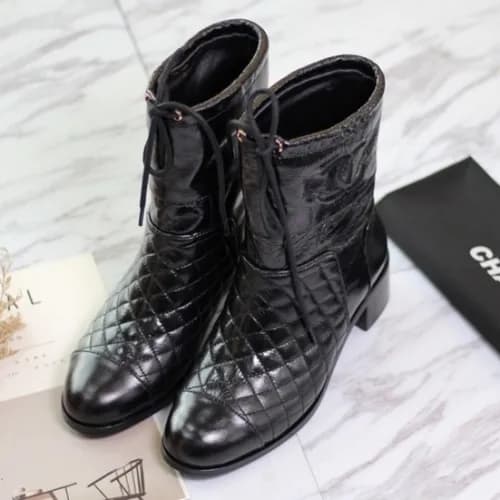 Chanel 2018 Ladies Leather Ankle Boots - 샤넬 여성 신상 … - 1