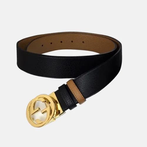 Gucci 2019 Reversible Leather Belt With Double G B… - 1