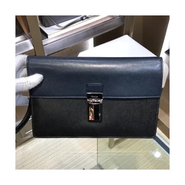 Prada Saffiano Mens Clutch Bag ,25CM - 프라다 사피아노 남성… - 1