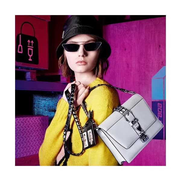 Prada 2018 Elektra Saffiano Shoulder Bag,24cm - 프라… - 1