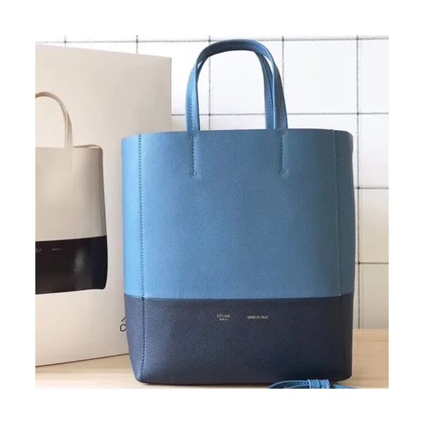 Celine Vertical Cabas Leather Tote Shoulder Bag,28… - 1