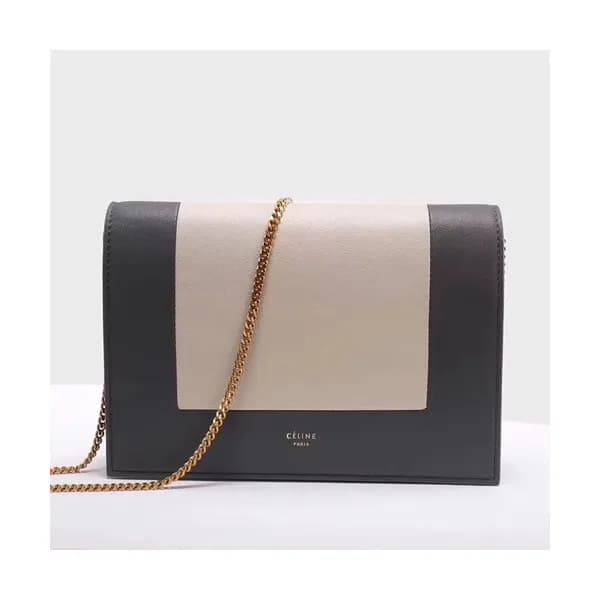 Celine Leather Frame WOC Chain Shoulder Bag,20CM -… - 1