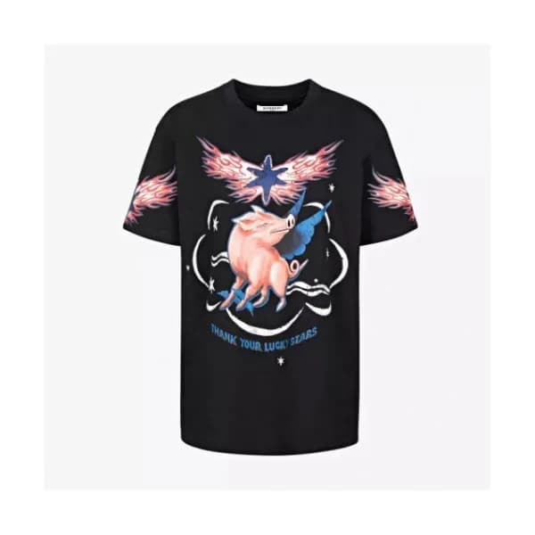 Givenchy 2019 Mm/Wm Graffit Cotton Short Sleeved T… - 1