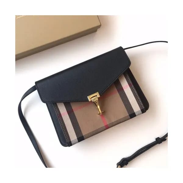 Burberry 2019 Leather House Check Cross Bag, 25cm … - 1