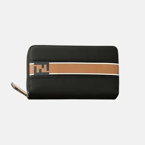 Fendi 2019 Leather Zip Round Wallet - 펜디 남여공용 레더 지… - 1