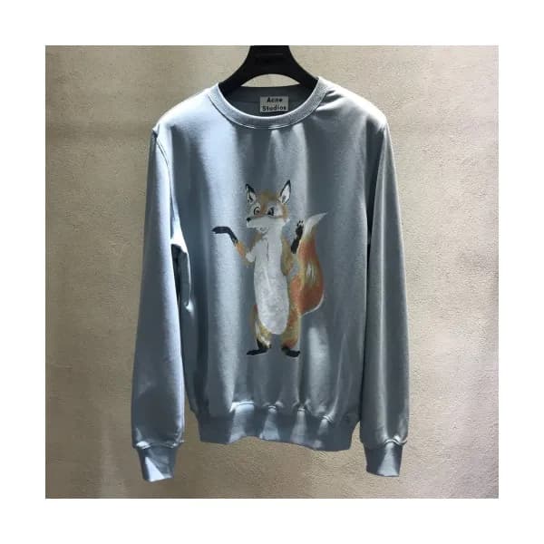 Acne 2019 Mm/Wm Fox Cotton Man-to-man - 아크네 남자 폭스… - 1