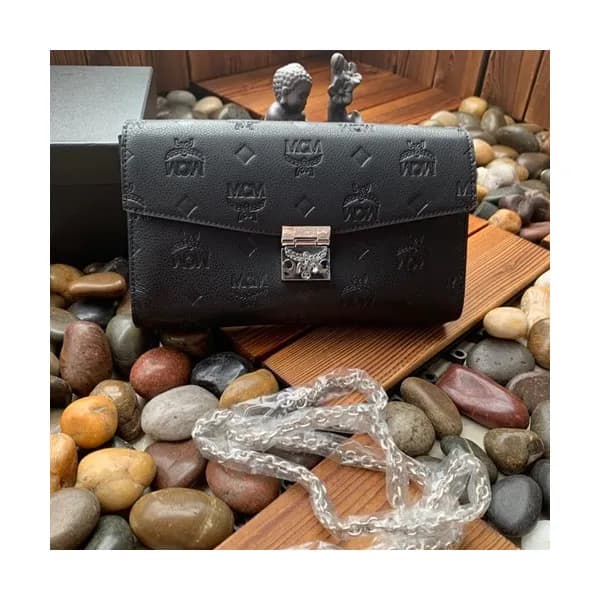 MCM 2019 Patricia Chain Shoulder Cross Bag,23.5cm … - 1