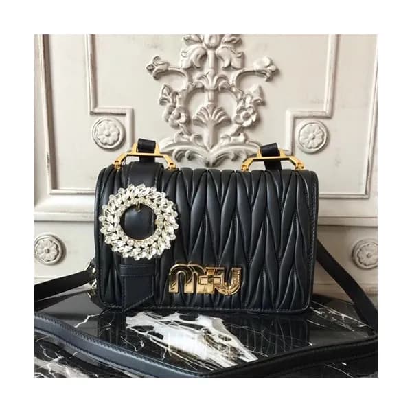 MiuMiu 2019 Matelasse Shoulder Cross Bag,22cm - 미… - 1