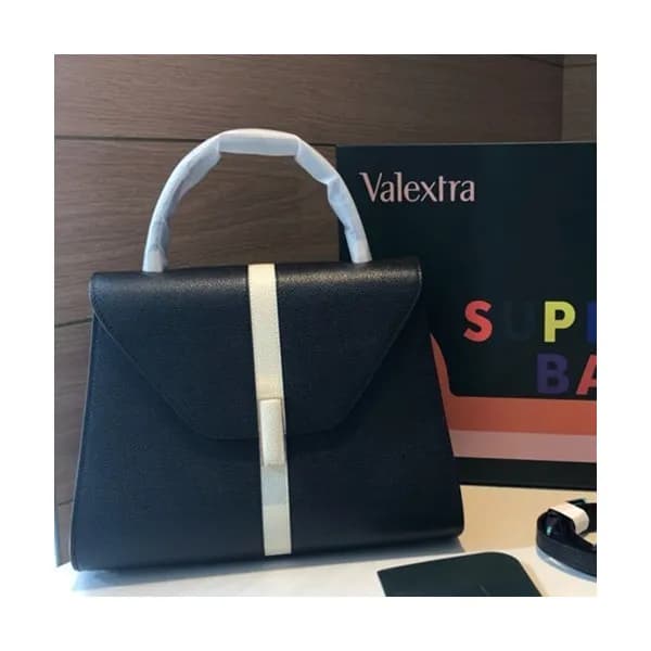 Valextra 2019 Epsom Leather Tote Shoulder Bag,26CM… - 1