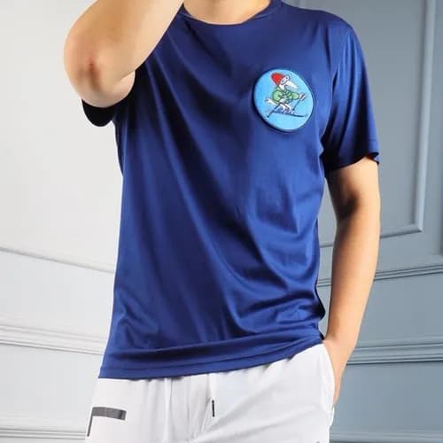 Mocler 2019 Mens Logo Cotton Short Sleeved T-shirt… - 1