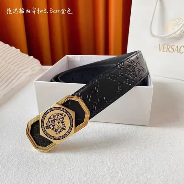 Versace 2022 Mens Leather Belt - 베르사체 2022 남성용 레더… - 1