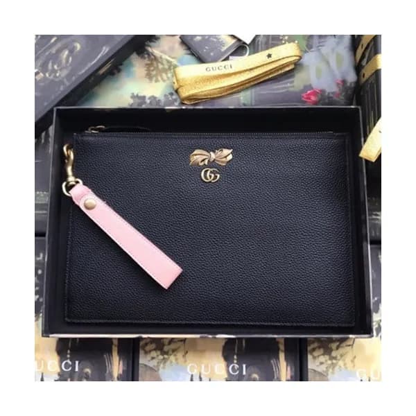 Gucci 2019 Ribbon Leather Clutch Bag ,30CM - 구찌 20… - 1