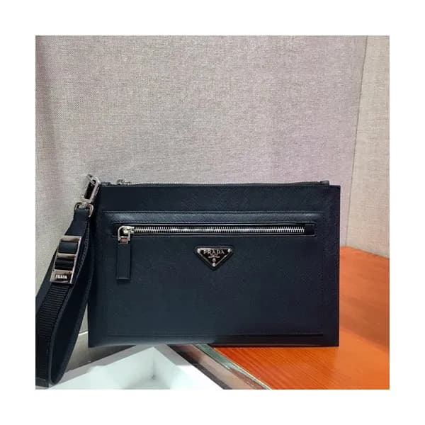 Prada 2019 Saffiano Mens Clutch Bag ,28CM - 프라다 20… - 1