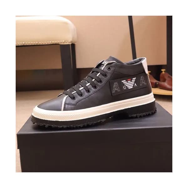 Armani 2019 Mens Leather Sneakers - 알마니 2019 남성용 … - 1