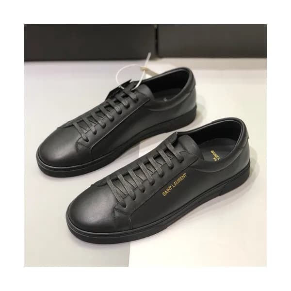 Saint Laurent 2019 Mens Leather Sneakers - 입생로랑 2… - 1