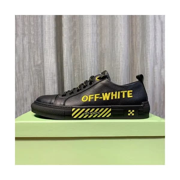 Off-white 2019 Mens Leather Sneakers - 오프화이트 2019 … - 1