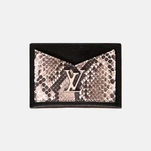 Louis Vuitton 2019 Lock Me Leather Card Purse M970… - 1