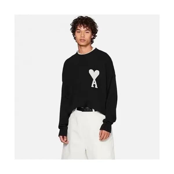 Ami 2019 Mens Logo Casual Wool Sweater - 아미 2019 남… - 1