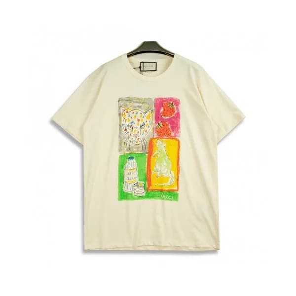 [매장판]Gucci 2020 Mm/Wm Logo Cotton Short Sleeved Ts… - 1