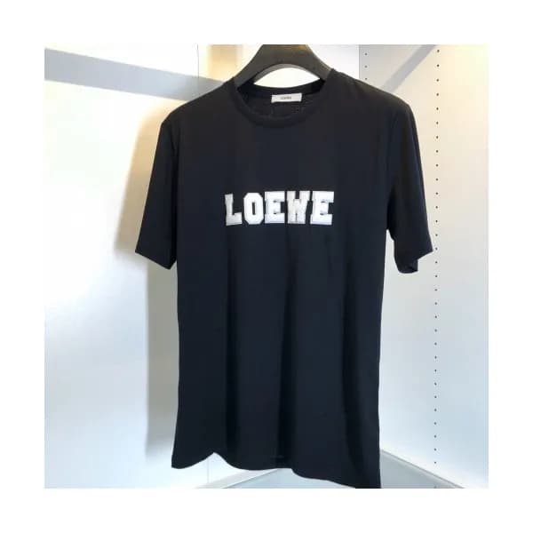 [로에베]Loewe 2020 Mens Logo Cotton Short Sleeved Tsh… - 1