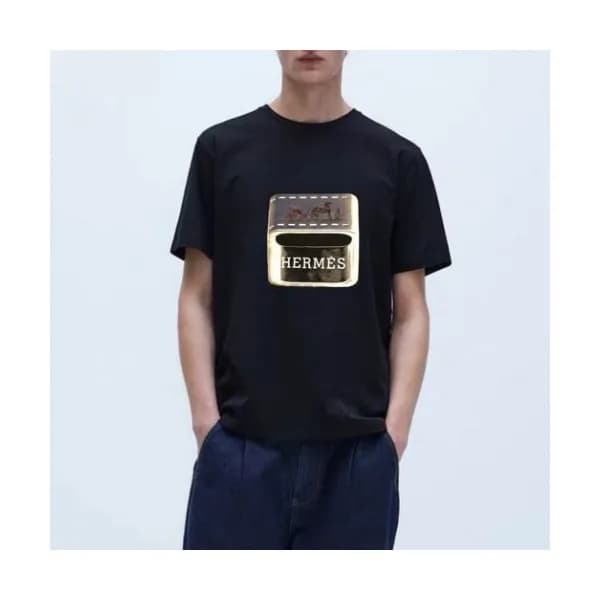 Hermes 2020 Mm/Wm Logo Cotton Short Sleeved Tshirt… - 1