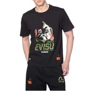 [에비수]Evisu 2020 Mens Evisukuro Cotton Short Sleeve…
