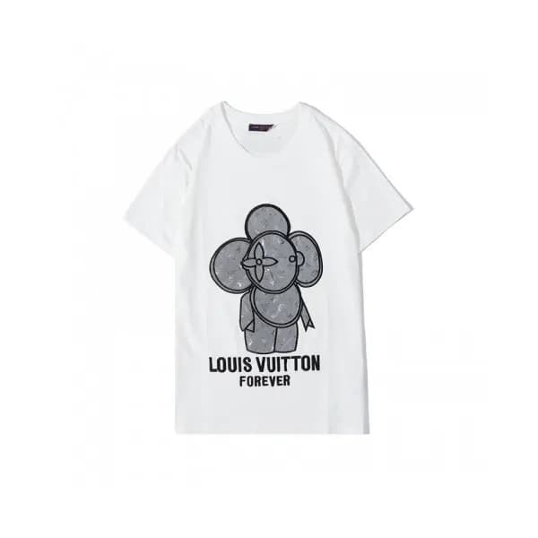 Louis vuitton 2020 Mens Logo Cotton Short Sleeved … - 1