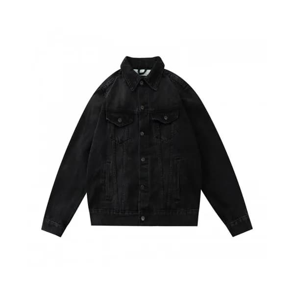 Off-white 2020 Mens Logo Casual Denim Jackets - 오프… - 1