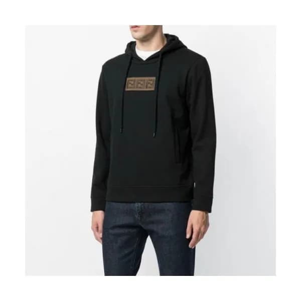 Fendi 2020 Mens Logo Casual Cotton Hoodie - 펜디 202… - 1
