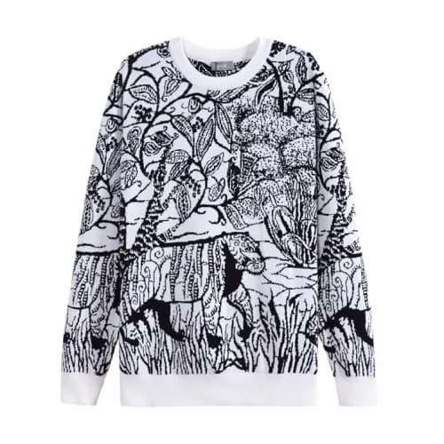 [디올]Dior 2020 Mens Retro Logo Crew-neck Sweaters -… - 1