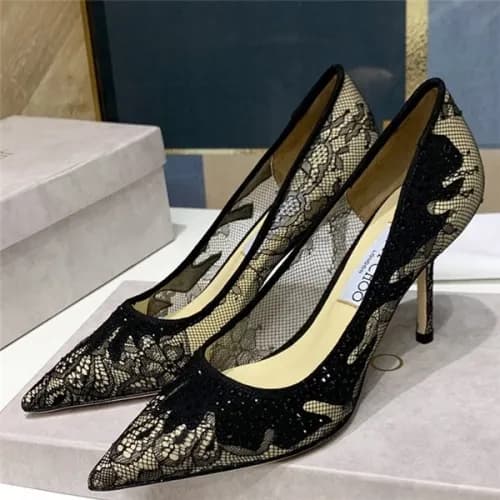 Jimmy Choo 2020 Lace High Heel - 지미츄 2020 레이스 하이힐,… - 1