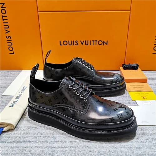 Louis Vuitton 2020 Men's Black Ice Leather Sne… - 1