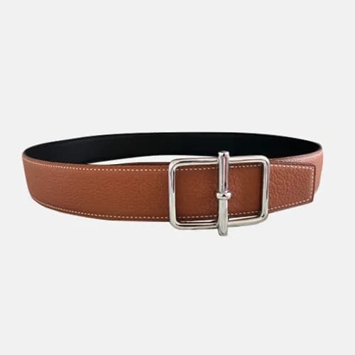 Hermes 2021 Men's Leather Belt - 에르메스 2021 남성용… - 1