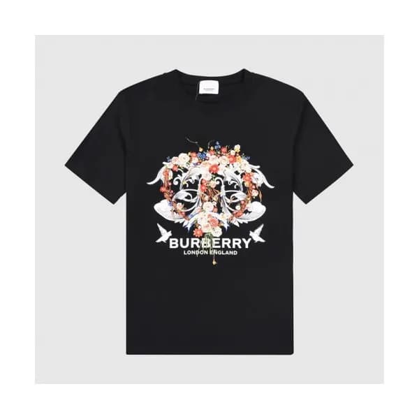 [버버리]Burberry 2021 Mm/Wm Logo Cotton Short Sleeved… - 1