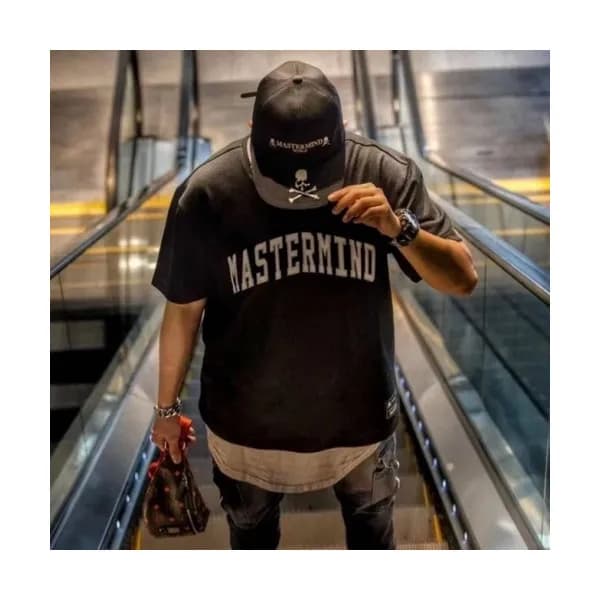 Mastermind Japan Mens Logo Cotton Short Sleeved T… - 1