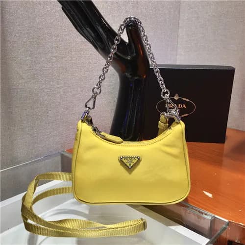 [프라다]Prada 2021 Women's Mini Nylon Hobo Bag,15… - 1